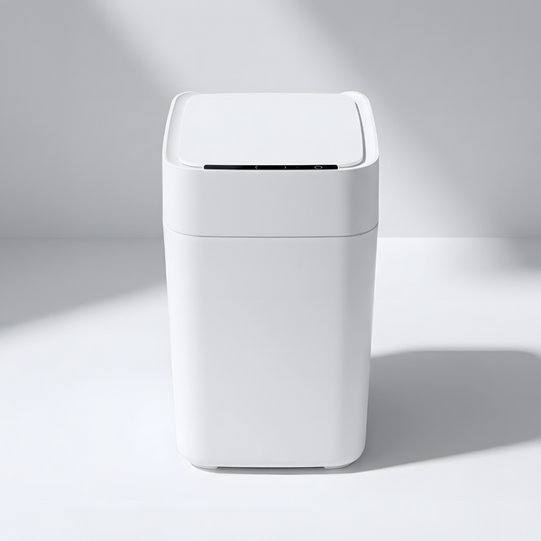 Nørbin NOIR smart trash bin white - touchless automatic sensor waste bin with auto seal and refill